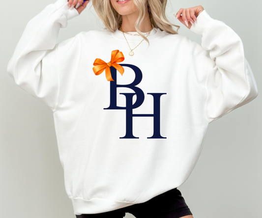 BH School Spirit Bow Sweatshirt